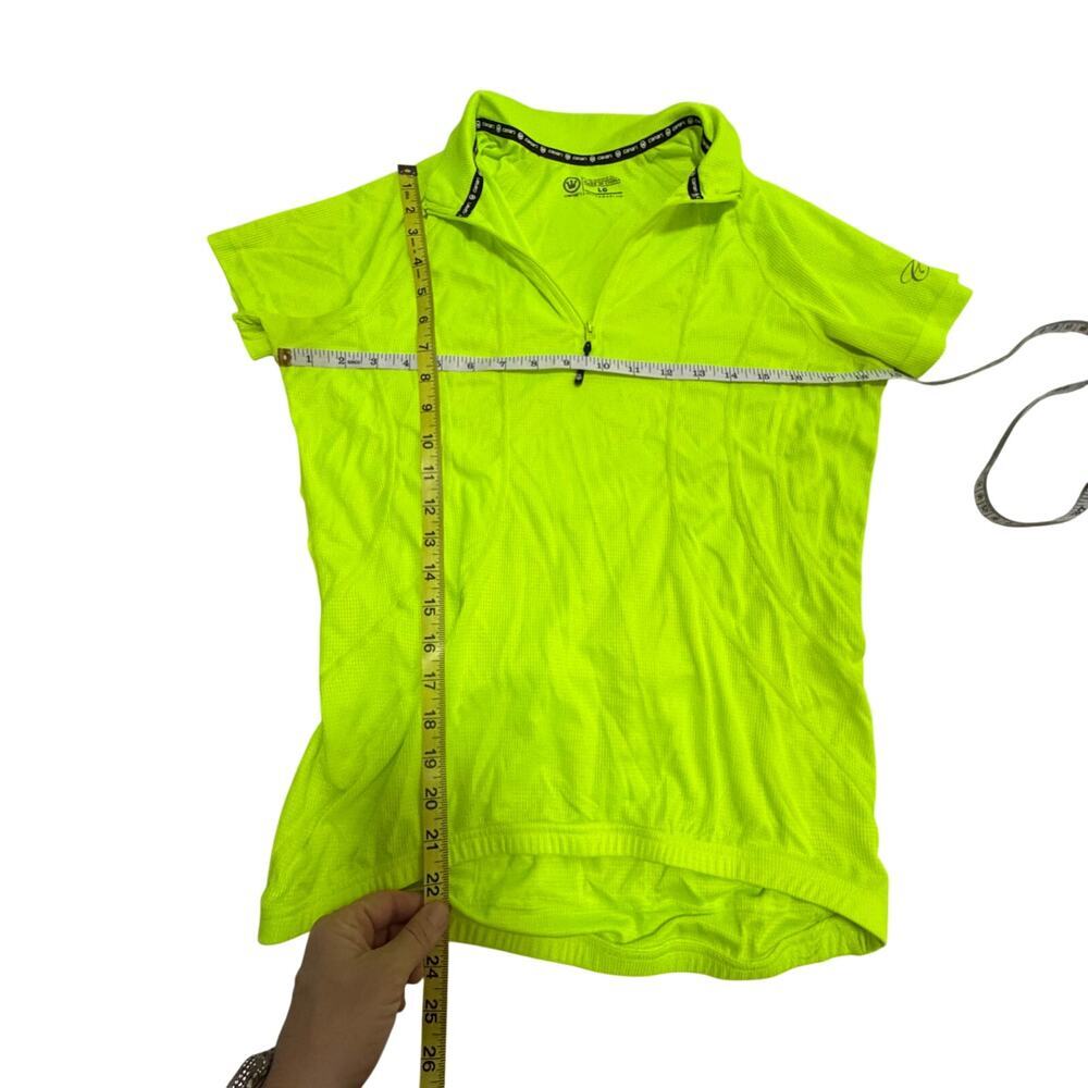 Canari Women’s large cycling jersey yellow bright high visibility biking - Picture 6 of 10